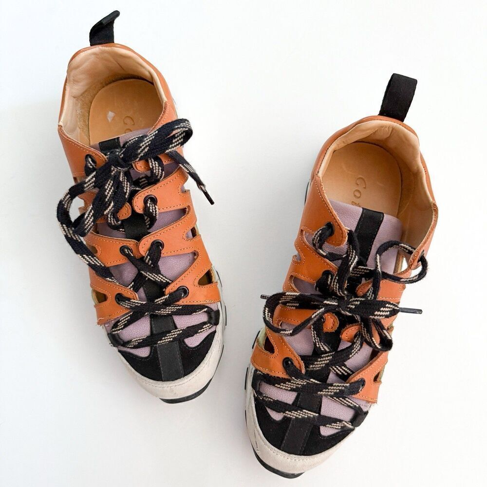 Cotelac Leather Multicolored Tennis Shoe Women’s EU 37 US 7 Made In Portugal